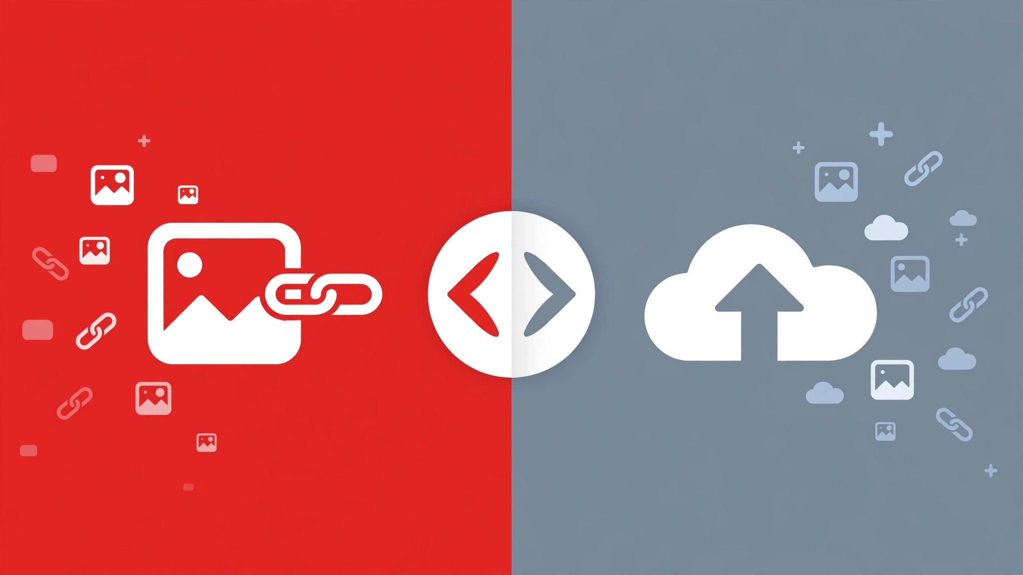 Side-by-side comparison illustration of GetImgURL vs ImgBB vs Postimages vs Imgur image to URL tools